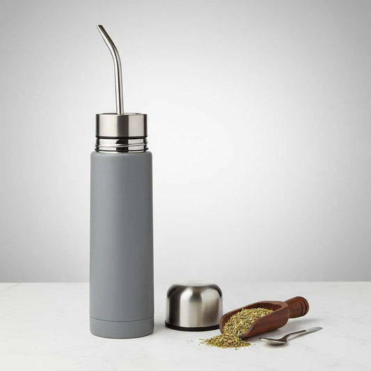 Mug de voyage pour maté d'Amérique du Sud - Paille filtrante brésilienne, bouteille isotherme type « bullet », kit de voyage 3 en 1 pour maté