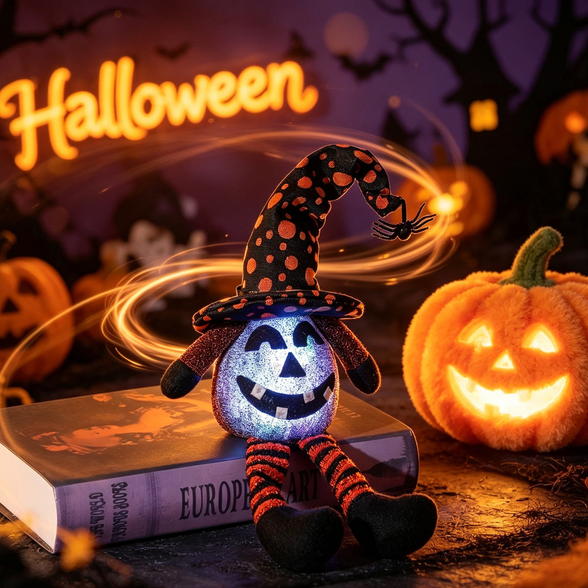 THEMEASHOP™- Halloween Witch Hat Long Leg Bottle Cover Decorative Champagne and Wine Bag Table Decoration