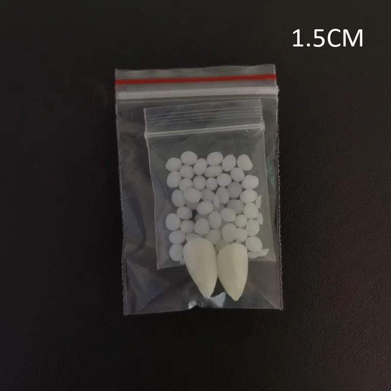 THEMEASHOP™- halloween party Fangs Decoration DIY Halloween Resin vampire teeth Props Horror 5g glue friends gifts Cosplay witch false fangs