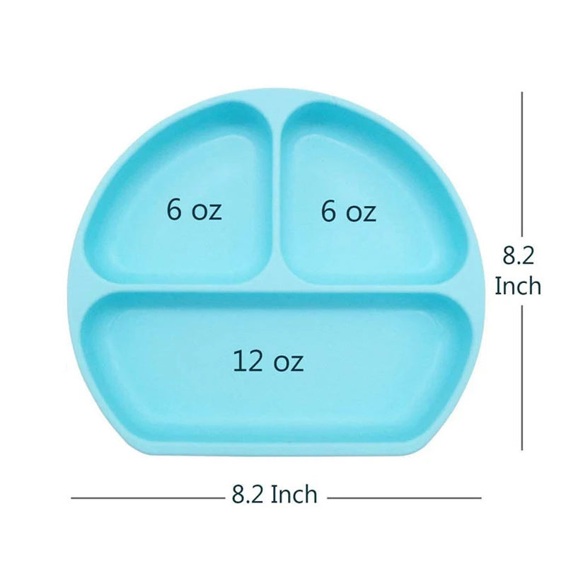 Sucker Bowl BAE'B-  assiette en silicone à compartiments