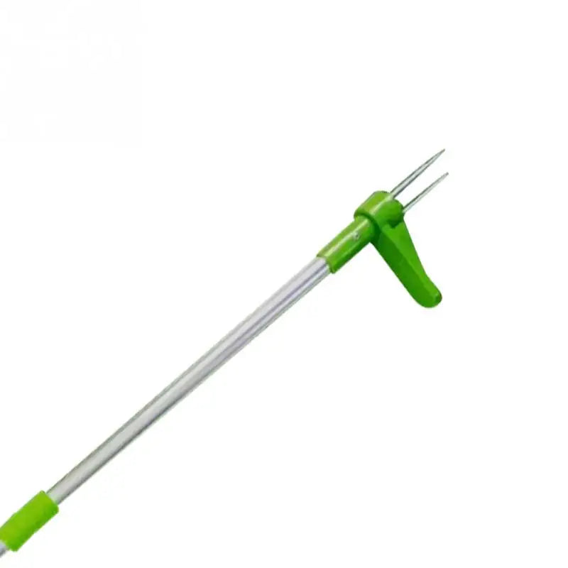 Désherbeur manuel portable à long manche en aluminium, léger et facile à utiliser, pour jardin et pelouse.