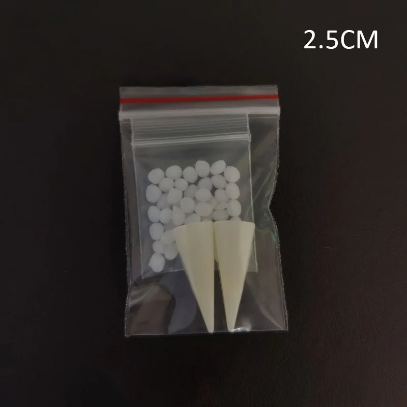 THEMEASHOP™- halloween party Fangs Decoration DIY Halloween Resin vampire teeth Props Horror 5g glue friends gifts Cosplay witch false fangs
