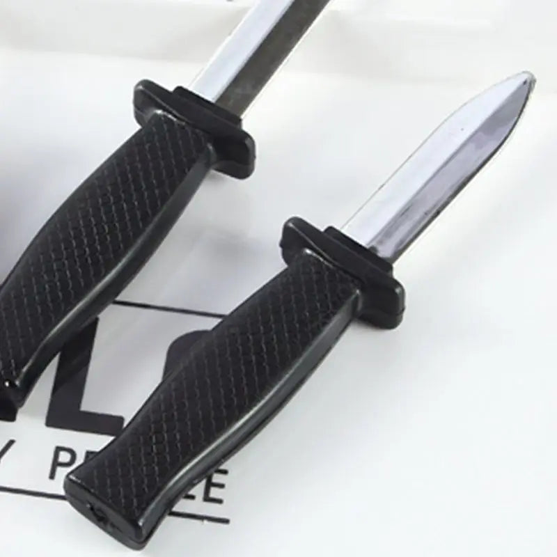 THEMEASHOP™- Halloween Party Toys Simulation Plastic Spring Retractable Fake Knife Funny Prank Spoof False Knife Trick Props