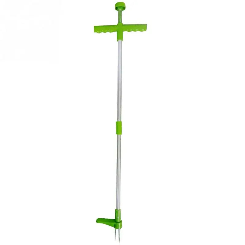 Désherbeur manuel portable à long manche en aluminium, léger et facile à utiliser, pour jardin et pelouse.