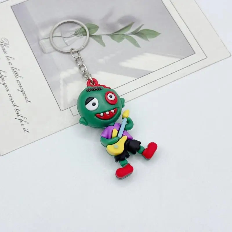 THEMEASHOP™- Halloween Decor Keychain Cute Cat Bat Spider Black Animal Funny Key Ring for DIY Craft Bag Accessory Gift