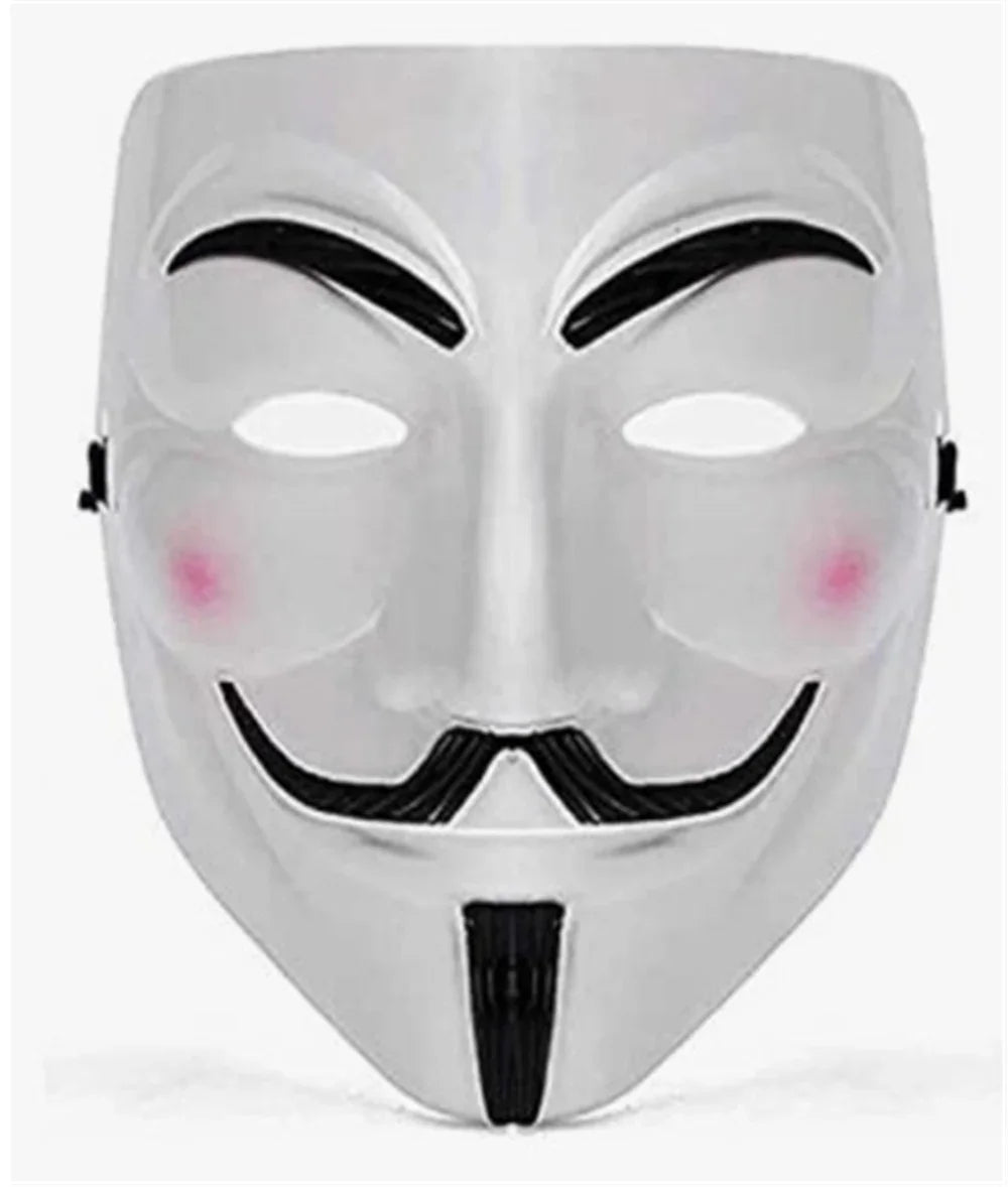 THEMEASHOP™- Halloween Cosplay Masks V for Vendetta Movie Anonymous Mask for Adult Kids Film Theme Mask Party Gift Cosplay Costume Accessory