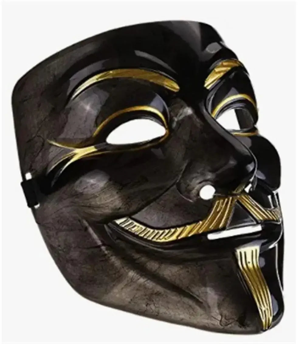 THEMEASHOP™- Halloween Cosplay Masks V for Vendetta Movie Anonymous Mask for Adult Kids Film Theme Mask Party Gift Cosplay Costume Accessory