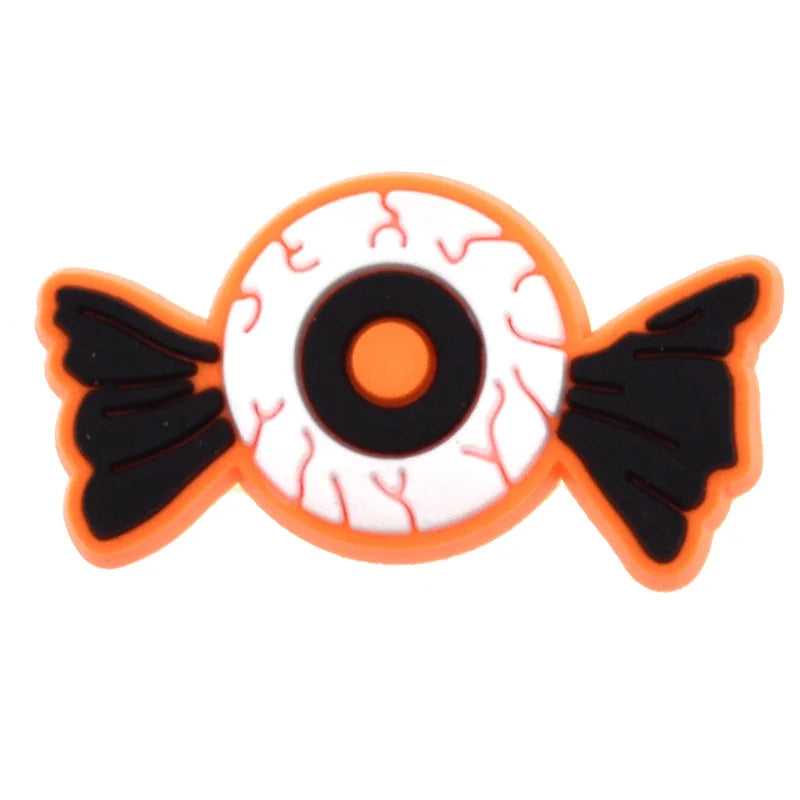 THEMEASHOP™- halloween pumpkin ghost PVC shoe Charms Buckle combination Fit Wristbands accessories Decoration Bands gift unisex party