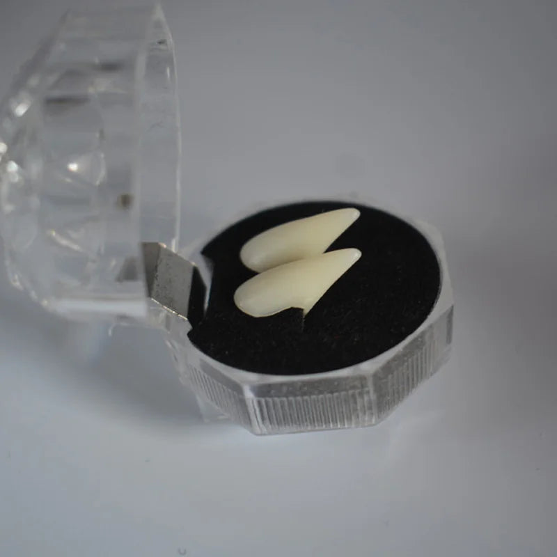 THEMEASHOP™- halloween party Fangs Decoration DIY Halloween Resin vampire teeth Props Horror 5g glue friends gifts Cosplay witch false fangs