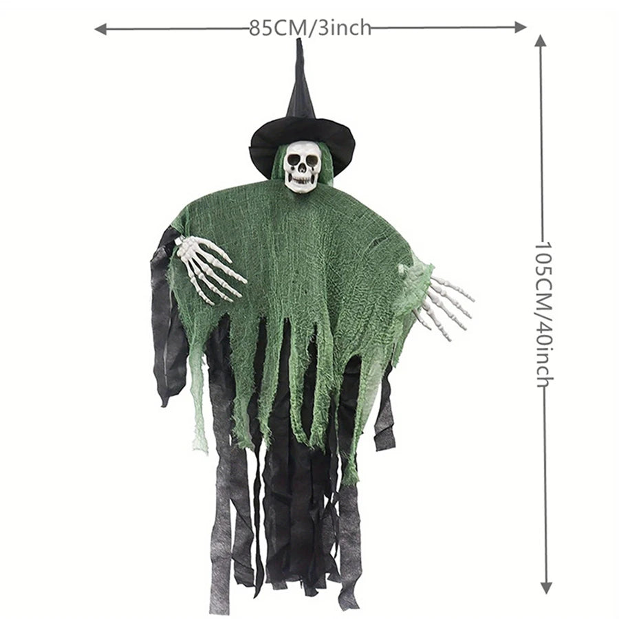 THEMEASHOP™- Halloween Hanging Skeleton Ghosts Decor Halloweens Skeleton Flying Ghost Haunted Haunted House Prop Party Decorations