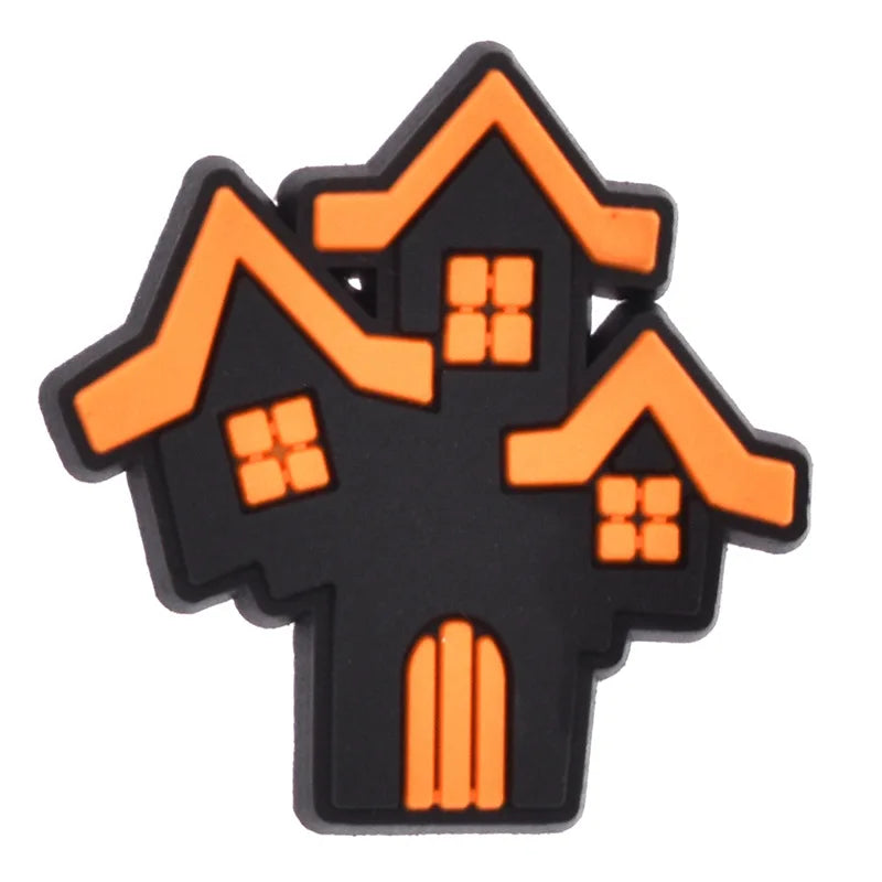 THEMEASHOP™- halloween pumpkin ghost PVC shoe Charms Buckle combination Fit Wristbands accessories Decoration Bands gift unisex party