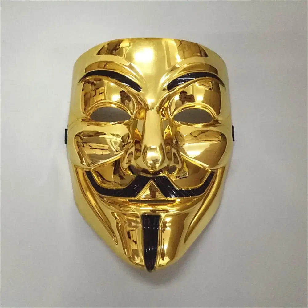 THEMEASHOP™- Halloween Cosplay Masks V for Vendetta Movie Anonymous Mask for Adult Kids Film Theme Mask Party Gift Cosplay Costume Accessory