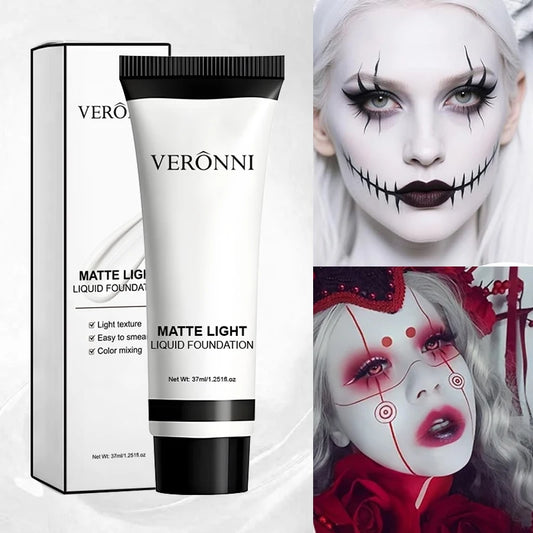 THEMEASHOP™- Halloween Pure White Makeup Foundation Mixable Pure White Foundation Adjuster Concealer Face Paint Makeup Clown COS Carnival