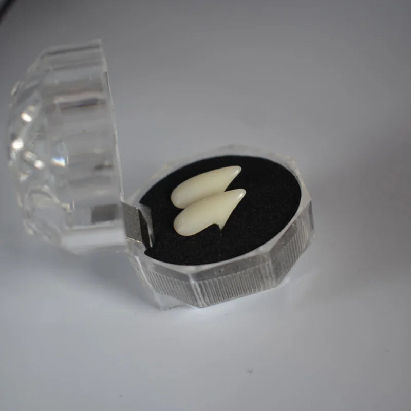 THEMEASHOP™- halloween party Fangs Decoration DIY Halloween Resin vampire teeth Props Horror 5g glue friends gifts Cosplay witch false fangs