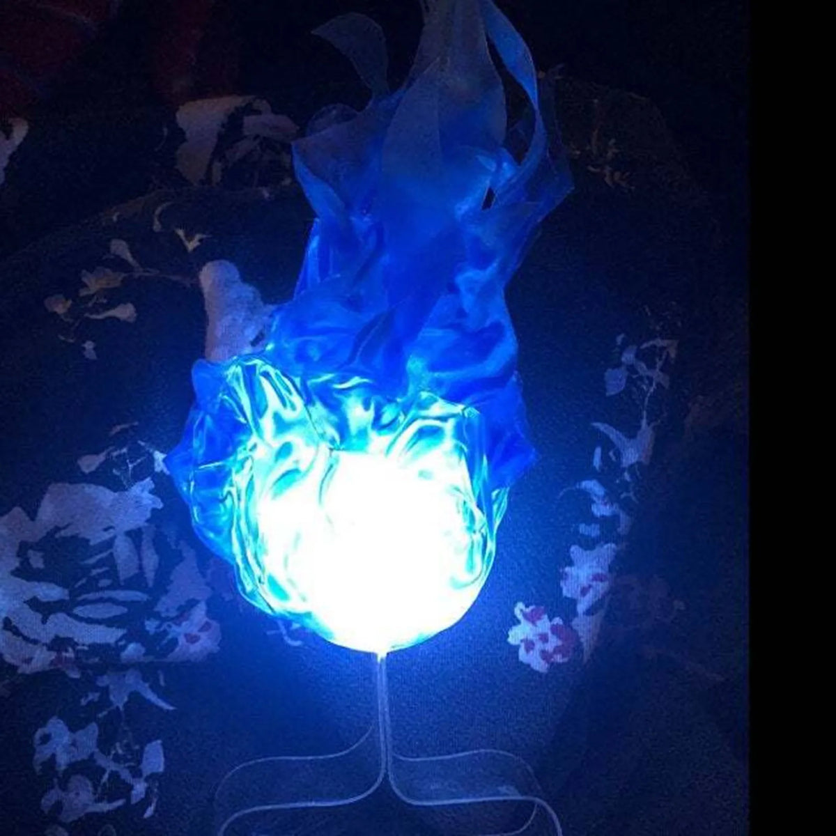 THEMEASHOP™- Halloween Decor Props Simulation Floating Fireball Lamp Artificial Fire Flame Atmosphere Light For Cosplay Role Play Party