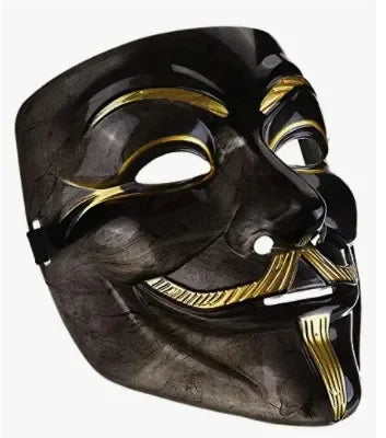 THEMEASHOP™- Halloween Cosplay Masks V for Vendetta Movie Anonymous Mask for Adult Kids Film Theme Mask Party Gift Cosplay Costume Accessory