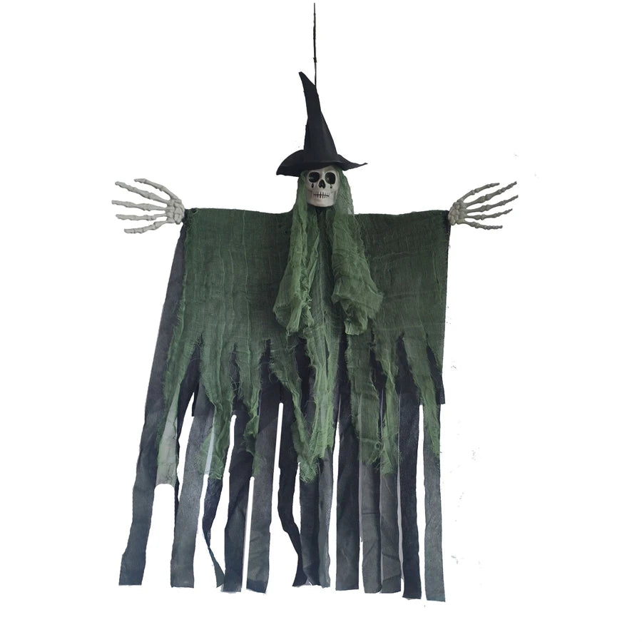 THEMEASHOP™- Halloween Hanging Skeleton Ghosts Decor Halloweens Skeleton Flying Ghost Haunted Haunted House Prop Party Decorations