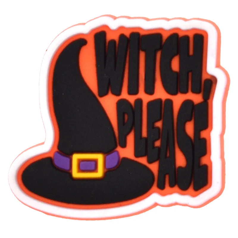 THEMEASHOP™- halloween pumpkin ghost PVC shoe Charms Buckle combination Fit Wristbands accessories Decoration Bands gift unisex party