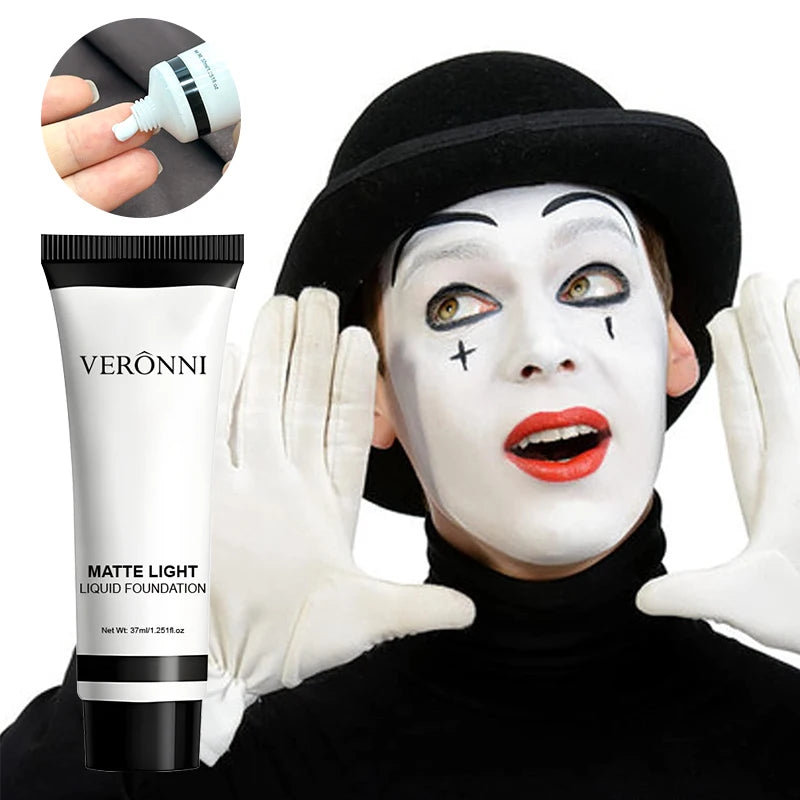 THEMEASHOP™- Halloween Pure White Makeup Foundation Mixable Pure White Foundation Adjuster Concealer Face Paint Makeup Clown COS Carnival