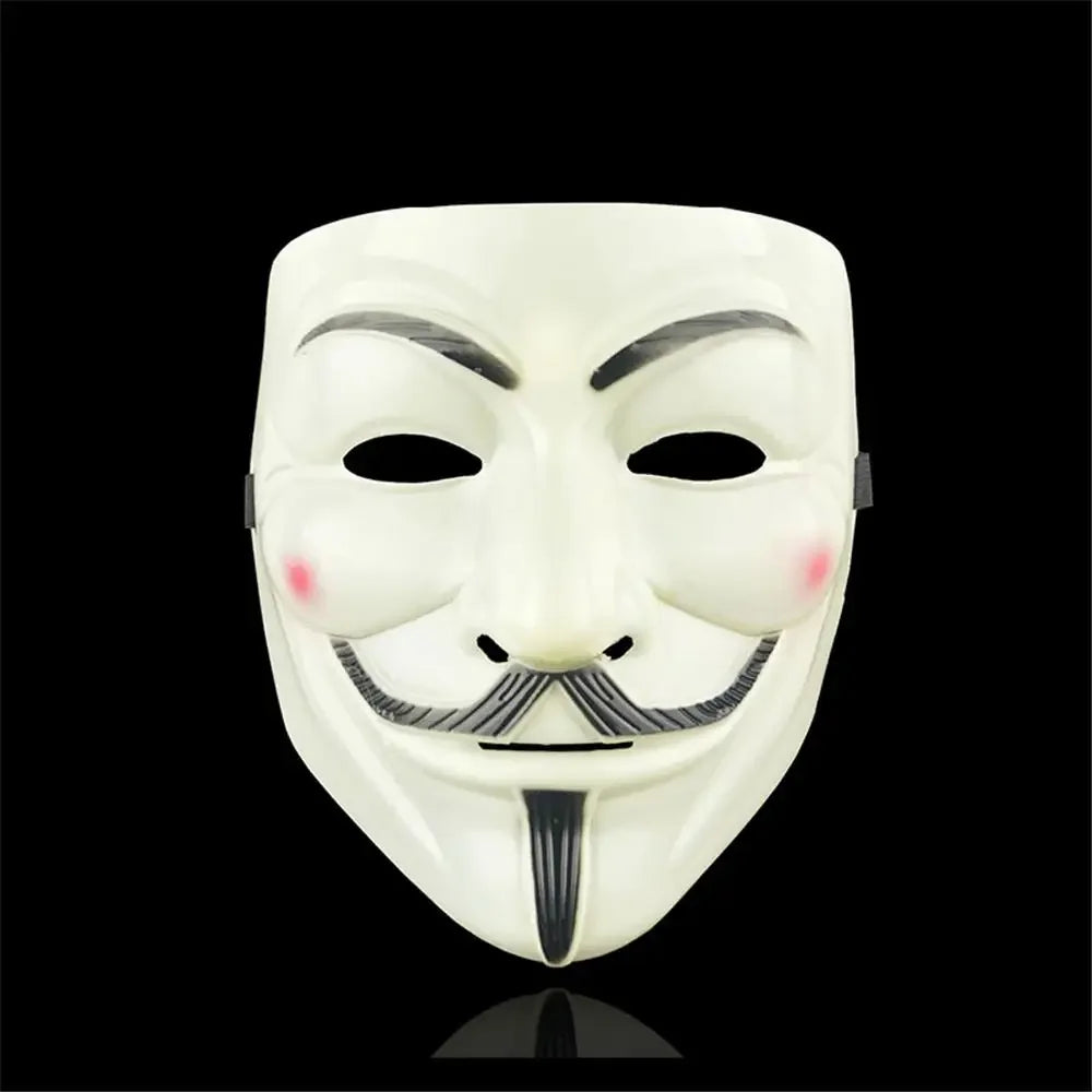 THEMEASHOP™- Halloween Cosplay Masks V for Vendetta Movie Anonymous Mask for Adult Kids Film Theme Mask Party Gift Cosplay Costume Accessory