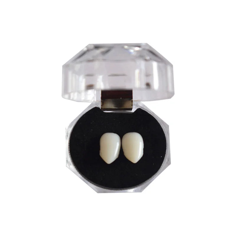 THEMEASHOP™- halloween party Fangs Decoration DIY Halloween Resin vampire teeth Props Horror 5g glue friends gifts Cosplay witch false fangs