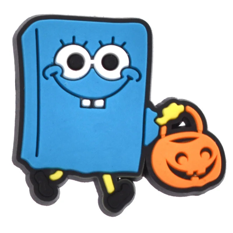 THEMEASHOP™- halloween pumpkin ghost PVC shoe Charms Buckle combination Fit Wristbands accessories Decoration Bands gift unisex party