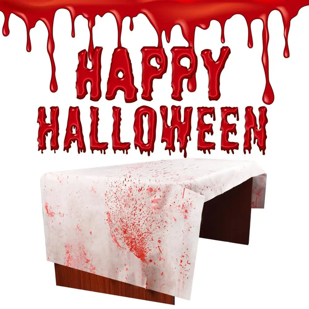 THEMEASHOP™ - Nappe Imprimée sanglant Halloween