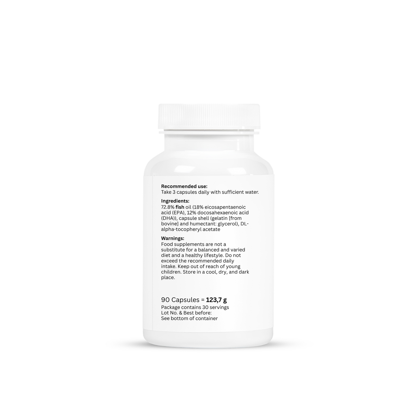 Omega-3 + Vitamin E – 90 Capsules
