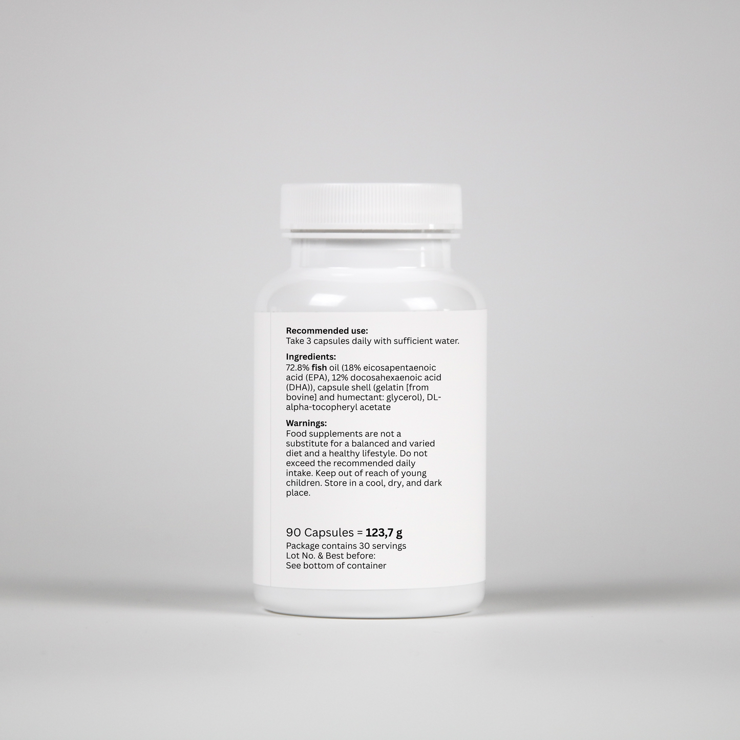 Omega-3 + Vitamin E – 90 Capsules